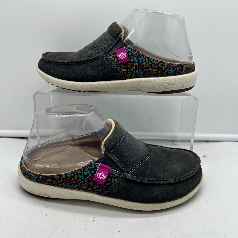 Spenco Siesta Slide Shoes Slippers Womens 5 Gray Wool Slip On Orthotic